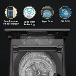 Whirlpool 7.5 Kg 5 Star Royal Fully-Automatic Top Load Washing Machine (WHITEMAGIC ROYAL 7.5 GENX, Grey, Hard Water Wash, ZPF Technology)