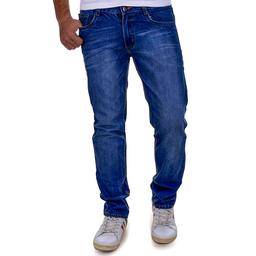 Moulty  Men Blue Regular Fit Midrise Jeans & 1 Birra Body Spray 200ml