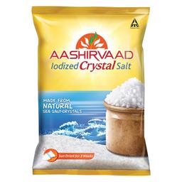 Aashirvaad Iodized Crystal Salt, Authentic Crystal Salt for Traditional Dishes, 1kg