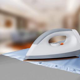 N-DURAA Premium 750 Watt Dry Iron Box, Automatic Thermostat, Nonstick Soleplate