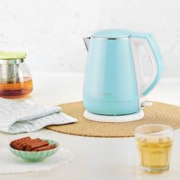 Havells Electric Kettle Aqua Plus 1250 Watts 1.2 liters , Double Layered Cool Touch Outer Body (Blue)
