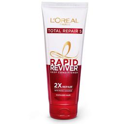 L'Oreal Paris Deep Conditioner, With Micro-Ceramides, Intensly Repairs Damaged Hair, Rapid Reviver Total Repair 5 Deep Conditioner, 180ml