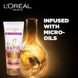 L'Oreal Paris Deep Conditioner, With Micro-Oils, Deeply Nourishes Dry Hair, No-Leave In Time, Rapid Reviver 6 Oil Nourish, 180ml