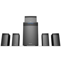 Panasonic SC-HT550GW-K 5.1 Ch Home Theatre with Real Surround Sound, 150 W, Bluetooth, USB, AUX, RCA, Powerful Subwoofer, Wall mountable Speakers, Remote for Volume & Bass Control (Black)