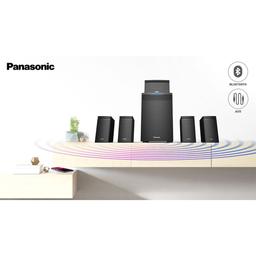 Panasonic SC-HT550GW-K 5.1 Ch Home Theatre with Real Surround Sound, 150 W, Bluetooth, USB, AUX, RCA, Powerful Subwoofer, Wall mountable Speakers, Remote for Volume & Bass Control (Black)