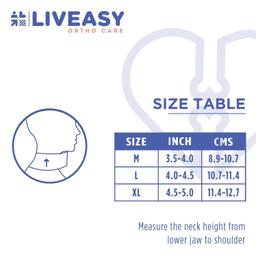 Liveasy Ortho Care Neck Support - Comfortable Cervical Collar - M