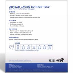 Liveasy Ortho Care Lumbar Sacro Support Belt - Small