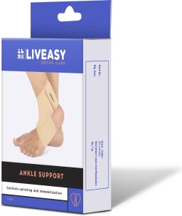 Liveasy Ortho Care Ankle Support - Prevents Swelling - Boosts Performance - Size Xl