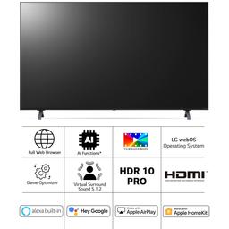 LG 139 cm (55 inches) 4K Ultra HD Smart NanoCell TV 55NANO73SQA (Ashed Blue)