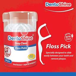 DentoShine Deep Clean Floss Picks - 50 ct CAN