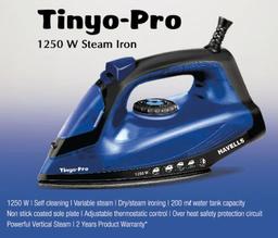Havells Tinyo Pro 1250 Watt Steam Iron Press with Powerfull Steam Spray |