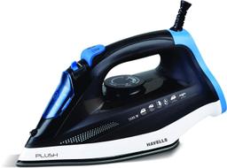 HAVELLS Plush 1600 W Steam Iron with Steam Burst, Vertical, Horizontal Ironing, (Black)