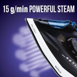 HAVELLS Plush 1600 W Steam Iron with Steam Burst, Vertical, Horizontal Ironing, (Black)