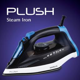 HAVELLS Plush 1600 W Steam Iron with Steam Burst, Vertical, Horizontal Ironing, (Black)
