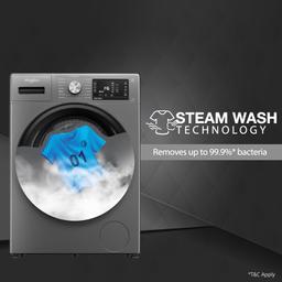 Whirlpool 8 Kg Ozone Technology Inverter Fully Automatic Front Load Washing Machine with In-Built Heater (XO8014BYM52E, Midnight Grey, 100+ Tough Stains, 1400 RPM, 2024 Model)