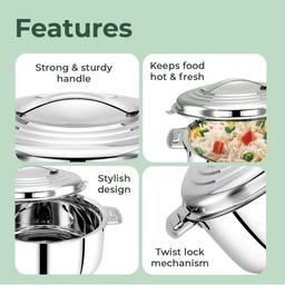 N-Duraa Serving Dish Premium quality Stainless Steel 1500ml