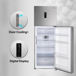 LG 343 L 3 Star Frost-Free Smart Inverter Wi-Fi Double Door Refrigerator Appliance (‎2023 Model, GL-T382TPZX, Shiny Steel, Convertible & Door Cooling+)