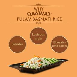 Daawat Pulav, Long Grains, Fluffy Basmati for finest Pulav, 5 Kg