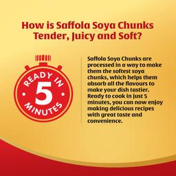 Saffola Soya Chunks, Tender & Juicy, 53% Protein, 1kg