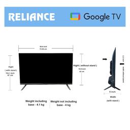 Reliance 80 cm (32 inch) OLED Full HD Smart Google TV with Frameless Design & Voice Remote