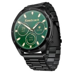 Fastrack Dezire FX1 PRO Fashion Smartwatch with 1.43" AMOLED Display with 466 * 466 Pixel Resolution|SingleSync BT Calling|AI Voice Assistant|100+ Sports Modes and Watchfaces|Upto 5 Day Battery|IP68