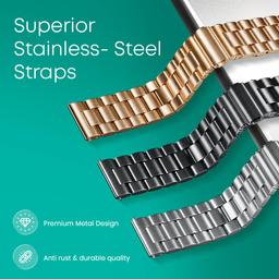 Fastrack Dezire FX1 PRO Fashion Smartwatch with 1.43" AMOLED Display with 466 * 466 Pixel Resolution|SingleSync BT Calling|AI Voice Assistant|100+ Sports Modes and Watchfaces|Upto 5 Day Battery|IP68