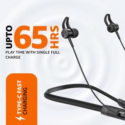 I-von Wireless Neckband with Mic, Assistance, Noise Cancellation, IPX4 Water-Resistance up to 90 Hours Play time