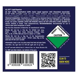 All Out Ultra Mosquito Repellant Refill Faster Action (45 mL each) Pack of 6