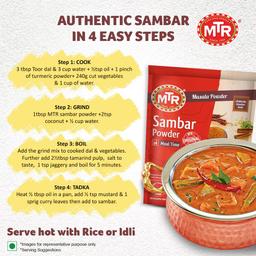 MTR Sambar Masala Powder,Authentic, mouth watering South Indian rasam, 200 G,Pack of 1