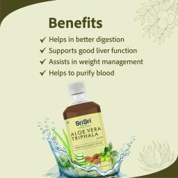 Sri Sri Tattva Shuddhta ka Naam | Aloe Vera Triphala Juice | Better Digestion | Healthy Skin | Natural & Herbal | No Added Sugar 500 ml