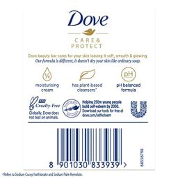 Dove Care & Protect Moisturising Cream Beauty Bathing Bar, 100g (Buy 3 & Get 1 Free)