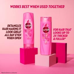 Sunsilk Lusciously Thick & Long, Shampoo, 360ml, for Fuller Hair, with Keratin, Yoghurt Protein & Macademia Oil, Paraben-Free