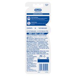 Oral B Crisscross Sensitive Ultrathin Manual Adults Toothbrush 3 Pieces (Extra Soft) - Multicolor