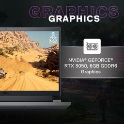 Dell G15-5530 Gaming Laptop, Intel Core i7-13650HX Processor/16GB/512GB SSD/NVIDIA RTX 3050 (6GB GDDR6)