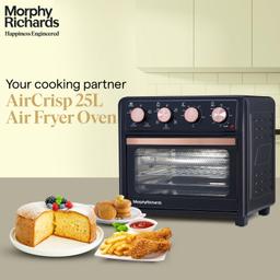 Morphy Richards AirCrisp 25 Litre Air Fryer Oven, Black & Rose Gold 1550 Watts
