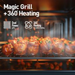 Panasonic 27L Convection Microwave Oven(NN-CT645BFDG,,Black Mirror, 360° Heat Wrap, Magic Grill)