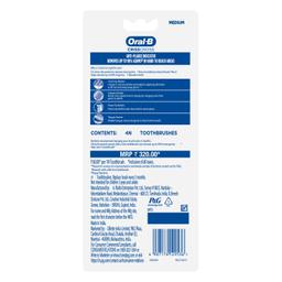 Oral B Criss Cross - Family pack of 4 toothbrushes – Medium,for adults,Manual,Multicolor