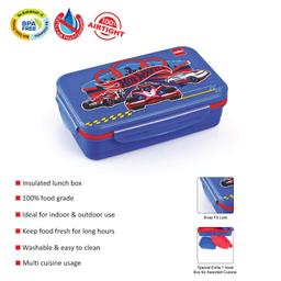 Cello Super Treat Insulated Plastic Lunch Box, Dark Blue
