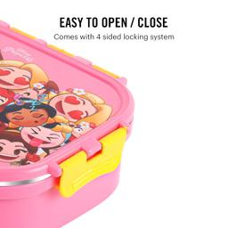 CELLO Fun Food Big | 100% Food Grade | Leak Proof and Break Resistant | 2 Containers Lunch Box, 1024 ml, Pink
