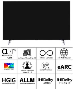 LG 139 cm (55 inches) 4K Ultra HD Smart OLED TV 55A3PSA (Rocky Black)