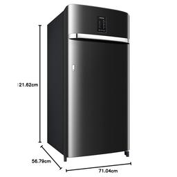 Samsung 189L 4 Star Inverter Direct-Cool Single Door Digi-Touch Refrigerator Appliance (RR21C2E24BX/HL,Luxe Black) 2023 Model