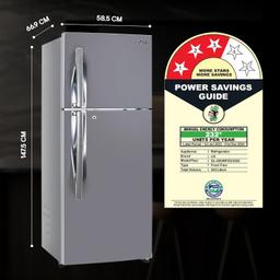 LG 242 L 3 Star Smart Inverter Frost-Free Double Door Refrigerator (GL-I292RPZX, Shiny Steel, Door Cooling+)