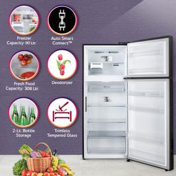 LG 423 L 3 Star Frost-Free Smart Inverter Wi-Fi Double Door Refrigerator Appliance, Multicolor