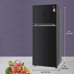 LG 423 L 3 Star Frost-Free Smart Inverter Wi-Fi Double Door Refrigerator Appliance, Multicolor