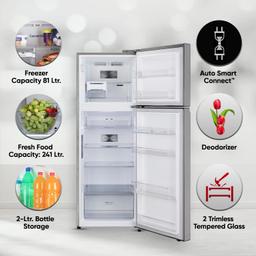 LG 322 L 2 Star Frost-Free Smart Inverter Wi-Fi Double Door Refrigerator Appliance (2023 Model, GL-T342TPZY, Shiny Steel, Convertible & Door Cooling+)