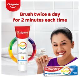Colgate Total 120 gm Advanced Health Toothpaste, Antibacterial Toothpaste, Stronger 12-Hour Anti-Germ Protection, Whole Mouth Health, World's No. 1* Germ-fighting Toothpaste