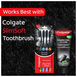 Colgate Charcoal Clean 120g Black Gel Toothpaste, Deep Clean Colgate Toothpaste With Bamboo Charcoal & Wintergreen Mint For Plaque Removal, Deep Clean & Tingling Fresh Mouth Experience