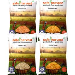SH Moong Dal - 500 gms + SH Urad Dal - 500 gms + SH Masoor Dal - 500 gms + SH Chana Dal - 500 gms [Bengaluru Only]