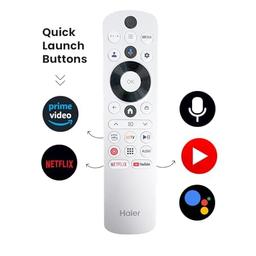 Haier 108 cm (43) P7GT Series 4K Ultra HD Smart LED Google TV 43P7GT-P (Grey)