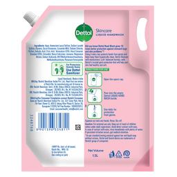 Dettol Liquid Handwash Refill – Skincare Hand Wash- 1500ml | pH Balanced | 10x Better Germ Protection